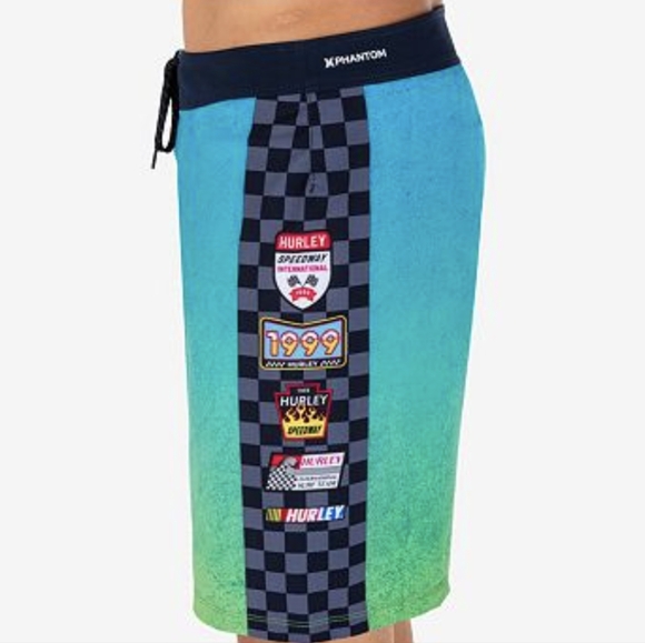 NASCAR Hurley Phantom Eco Racetrack Boardshorts - Picture 1 of 7